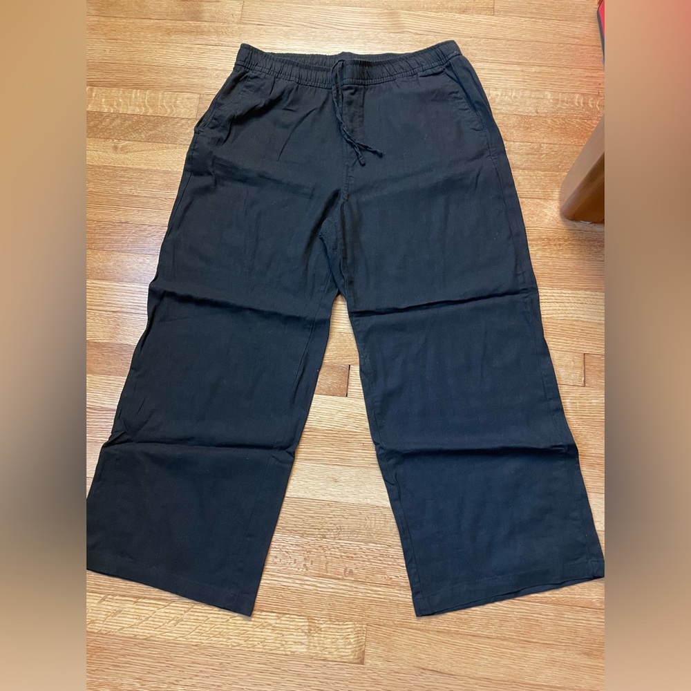 BUNDLE - 4 pairs old navy high rise wide leg linen pants - size large - 4 colors